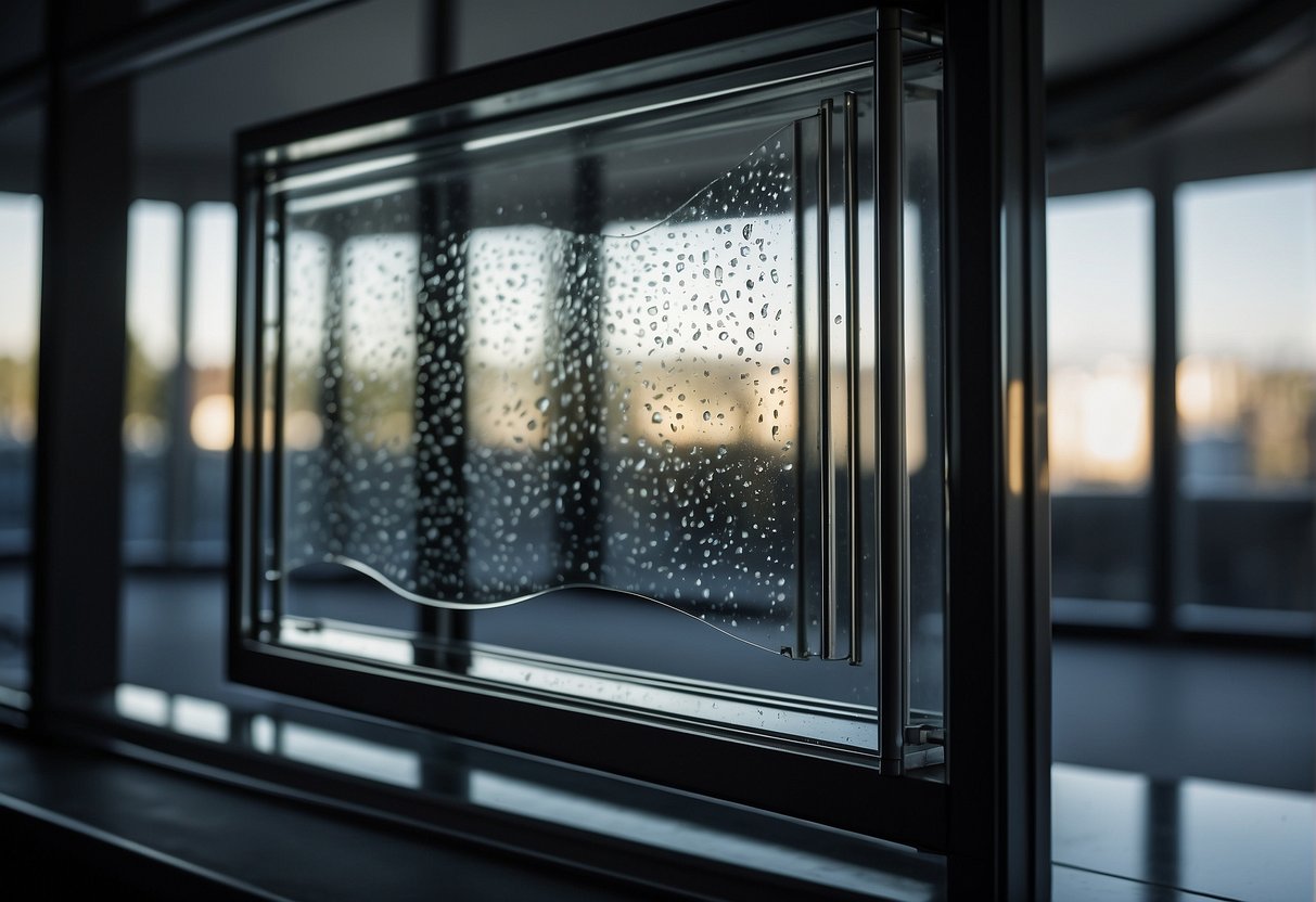 A window with a sturdy locking mechanism, shatter-resistant glass, and easily accessible emergency exits