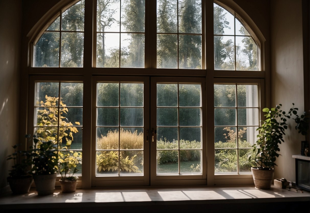 A house with double-glazed windows, showing increased security and safety. No visible signs of break-ins or damage