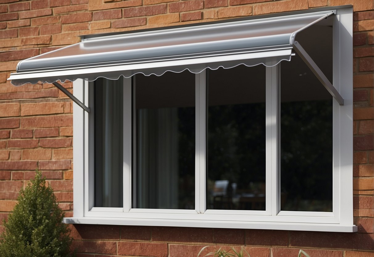 An awning window is shown from the side, open to allow fresh air in. The illustration should highlight the benefits of this style, such as improved ventilation and protection from rain